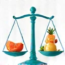 Icono de control de peso saludable